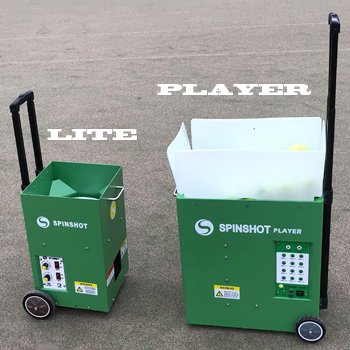 SpinShot LiteとPlayerのサイズ比較